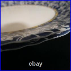 2 assiettes plates LUMINARC made in France verre opalin déco art nouveau N4636