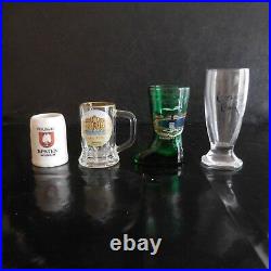 2 verres PESCHIERA CREMA CAFFE + 2 chopes ROMA MUNICH miniatures Design XX N3153
