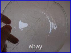 5 coupelles verre opaque feuilles art nouveau déco design XXe PN France