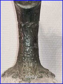 AIGUIERE En Verre VICTOR SAGLIER ART Nouveau Style Rocaille. 1900