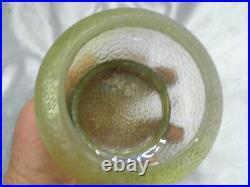 Ancien Vase Coupe Verre Irise Nid Abeille Art Nouveau Style Loetz Pied Bronze Ancien Vase Coupe Verre Irise Nid Abeille Art Nouveau Style Loetz Pied Bronze