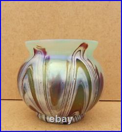 Ancien vase en verre irisé Loetz Kralik ou pallme konig art nouveau 1900