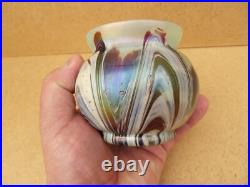 Ancien vase en verre irisé Loetz Kralik ou pallme konig art nouveau 1900