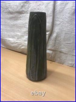 Ancien vase tronconique art nouveau fait main