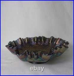Ancienne Grande Coupe En Verre Fenton Pour Le Carnaval Art Nouveau Vers 1900 Ancienne Grande Coupe En Verre Fenton Pour Le Carnaval Art Nouveau Vers 1900