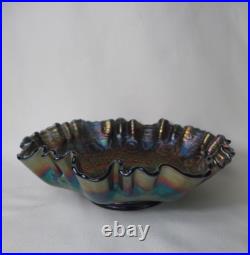 Ancienne Grande Coupe En Verre Fenton Pour Le Carnaval Art Nouveau Vers 1900 Ancienne Grande Coupe En Verre Fenton Pour Le Carnaval Art Nouveau Vers 1900