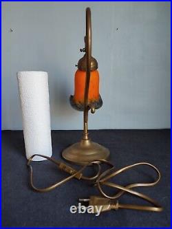 Ancienne lampe a poser style art nouveau col de cygne