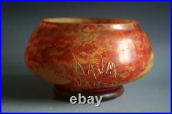 Antique Art Nouveau Daum Nancy Pate De Verre Vase