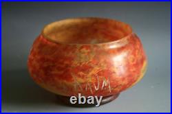 Antique Art Nouveau Daum Nancy Pate De Verre Vase