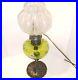 Art-Nouveau-Lampe-a-Petrole-Electrifiee-Emaille-Pied-Etain-Globe-Verre-Souffle-01-yiiz