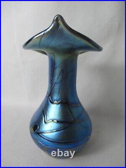 Art Nouveau Vase en Verre Pallme König Um 1900