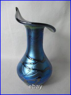 Art Nouveau Vase en Verre Pallme König Um 1900