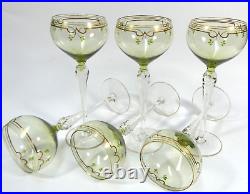 Art Nouveau Verres Verre à Vin Theresienthal Env. 1900