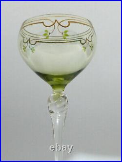 Art Nouveau Verres Verre à Vin Theresienthal Env. 1900