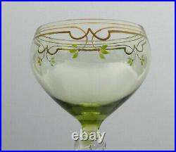 Art Nouveau Verres Verre à Vin Theresienthal Env. 1900