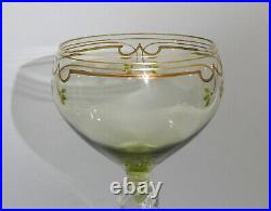 Art Nouveau Verres Verre à Vin Theresienthal Env. 1900