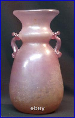 B 19ème art nouveau superbe pot 24cm1.3kg pate de verre murano gallé legras