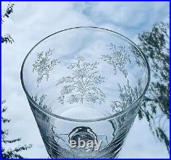 Baccarat Blunch Of Flowers 10 Wine Glasses Verre A Vin Cristal Gravé Art Nouveau