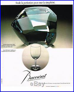 Baccarat Verre A Vin Roemer Cristal Gravé Monogramme Fc Doublé De Couleur Coloré