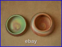 Belle Boite En Pate De Verre Marbré Lithyalin Glass Sevres Art Nouveau