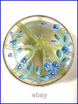 Boite Art Nouveau En Verre Irisé Bohemian Iridescent Loetz Kralik