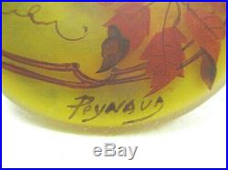 Bonbonnière en pâte de verre Art Nouveau signé Peynaud