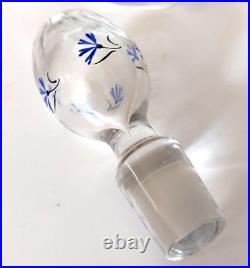 Carafe Verres Emaillés Bleuets Art Nouveau Jugendstil