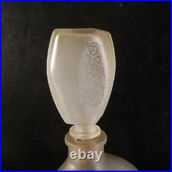 Carafe verre cristal vintage art déco nouveau design XXe France N3659