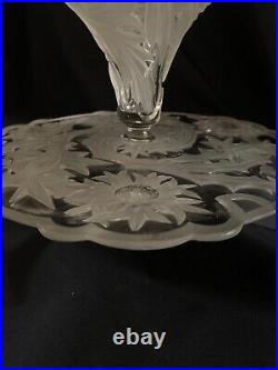 Coupe Chardons, Valerysthal, Désiré Christian, Art nouveau, signée, verre, 1907