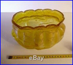 Coupe Verre Irisé Art Nouveau, Pallme König, Iridescent Glass Bowl