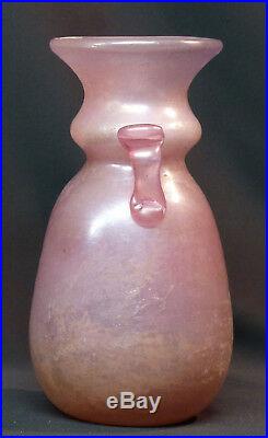 D 19ème art nouveau superbe pot 24cm1.3kg pate de verre murano gallé legras