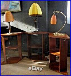 DAUM, Lampe art nouveau, Bronze pate de verre, nancy, schneider, gallé, argy, muller