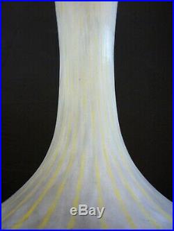 DAUM NANCY-Grand vase art nouveau filigrané-pate de verre-gallé, schneider, muller