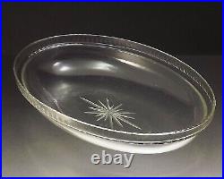 Dupouy Grande Coupe Centre De Table Art Nouveau Metal Argente Et Verre Debut Xx°