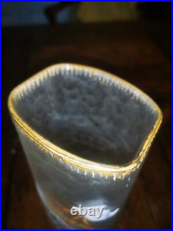 F. T. Legras MONTJOYE. Vase quadrangulaire en verre émaillé, ép. Art nouveau F. T. Legras MONTJOYE. Vase quadrangulaire en verre émaillé, ép. Art nouveau