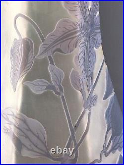 Gallé vase original art nouveau verre