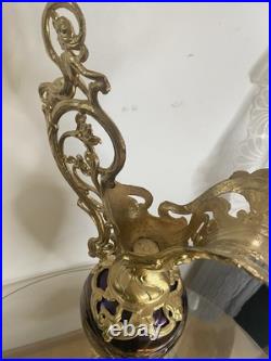 Grand Vase Irisé Aiguière Art Nouveau Pallme König & Habel