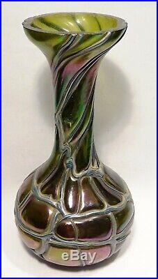 Grand Vase Verre Irise Loetz Kralik Autriche Vers 1900 Modern Art Nouveau