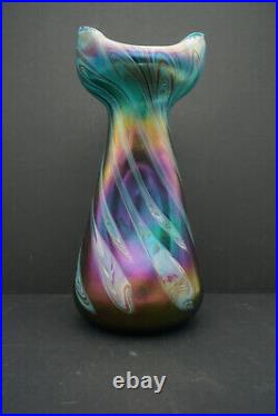 Grand vase 1900 Bohème verre Johann Loetz art nouveau, Bohemian glass Jugendstil