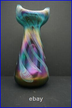 Grand vase 1900 Bohème verre Johann Loetz art nouveau, Bohemian glass Jugendstil