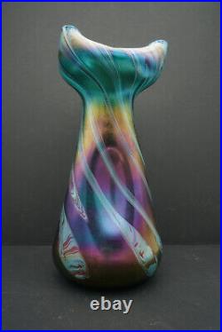 Grand vase 1900 Bohème verre Johann Loetz art nouveau, Bohemian glass Jugendstil