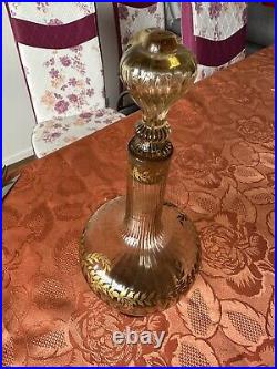 Historique carafe de Emile Gallé pâte de verre doré vase Art Nouveau 1880