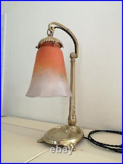 Lampe Applique Art Deco / Art Nouveau C. Ranc. Tulipe En Pate De Verre Schneider