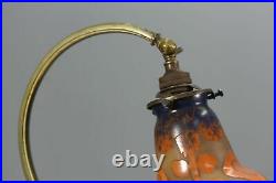 Lampe en bronze époque Art nouveau 1900 Le verre Français