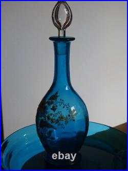 Legras Ancien Service A Liqueur Couleur Bleu Decor Florale Emaille Art Nouveau Legras Ancien Service A Liqueur Couleur Bleu Decor Florale Emaille Art Nouveau