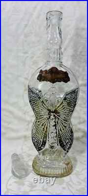 Legras Butterfly Decanter Ancienne Carafe Bouteille Papillon Art Nouveau 19eme Legras Butterfly Decanter Ancienne Carafe Bouteille Papillon Art Nouveau 19eme