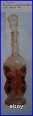 Legras Butterfly Decanter Ancienne Carafe Bouteille Papillon Art Nouveau 19eme Legras Butterfly Decanter Ancienne Carafe Bouteille Papillon Art Nouveau 19eme