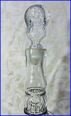 Legras Butterfly Decanter Ancienne Carafe Bouteille Papillon Art Nouveau 19eme