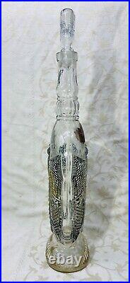 Legras Butterfly Decanter Ancienne Carafe Bouteille Papillon Art Nouveau 19eme