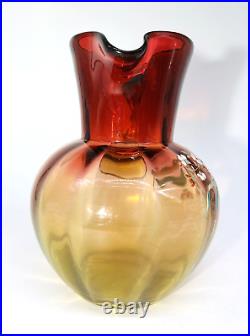 Legras Enamelled Glass Broc Pichet Carafe A Eau Orangeade Legras Emaillé Fleurs